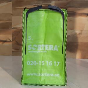 China Top Flap Green Bulk Waste Skip Bag For Domestic Construction Waste Rubbish Bag on sale