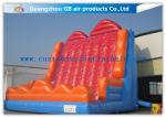 Colorful Inflatable Climbing Wall , Sports Game Velcro Bounce House Mountain