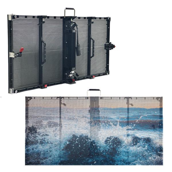 High Brightness 5000 Nits Transparent LED Display with Equilibrium Brightness