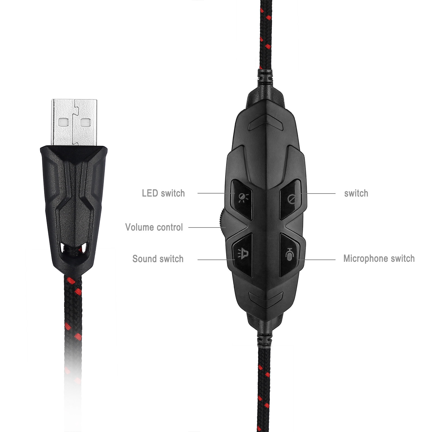 Xbox One 2.2m 2.2kohm Surround Sound Gaming Headset