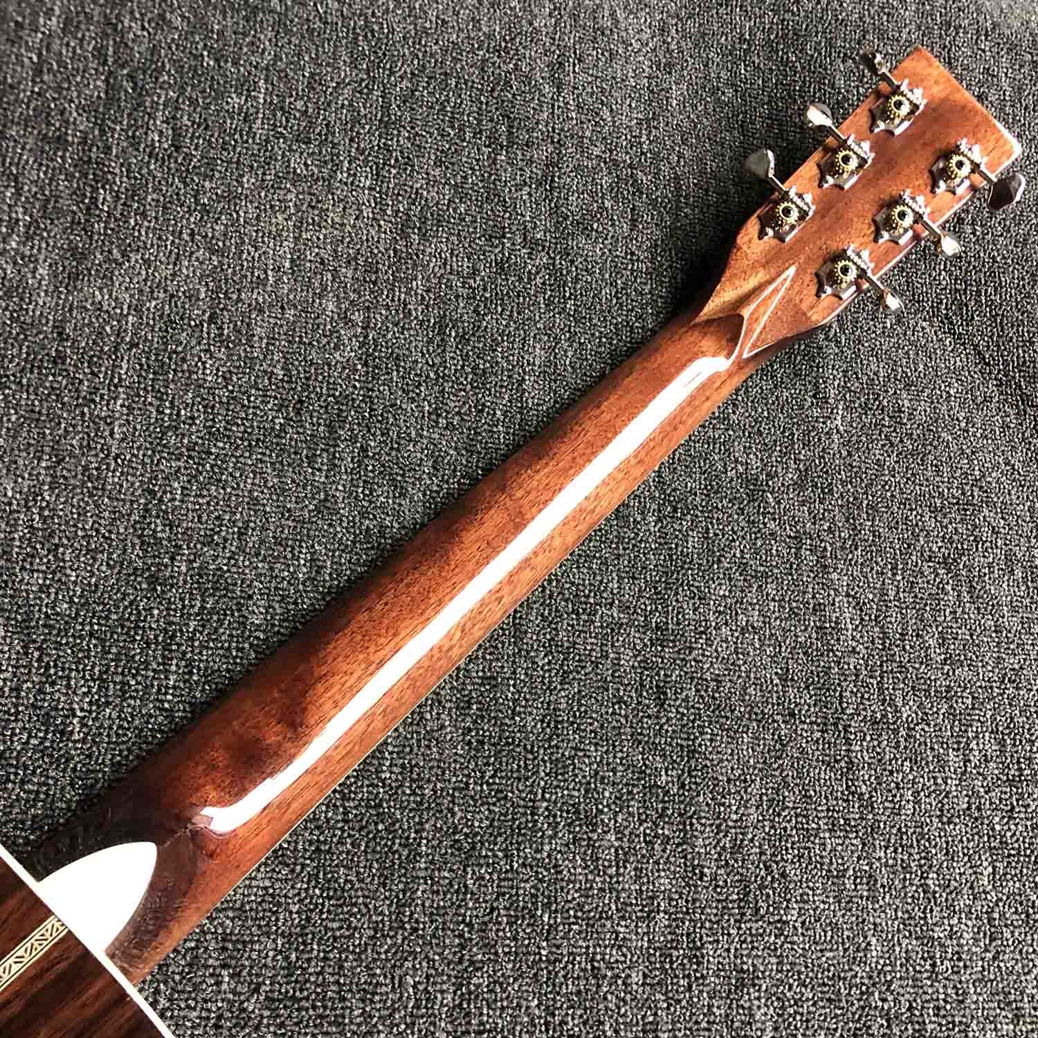 Custom Solid Spruce Top GOM28S Acoustic Electric Guitar 2020 New Yellow Color Rosewood Back and Side Acoustic Guitar EQ
