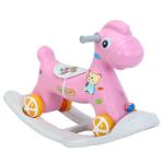 2 to 4 Year Old Boys Girls PVC Rocking Horse Toddler Ride-on Toy for Baby