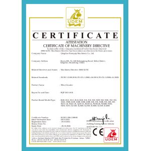 Qingdao Hornquip Machinery Co., Ltd Certifications