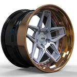 22 Inch Three Piece Forged Wheels JWL 3 Piece Automotive Rims