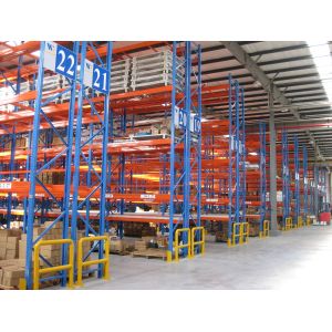 Buy cheap Blue / Orange / Green Industrial Pallet Racks Heavy Duty Teardrop Type from wholesalers