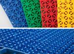 No Bulging PP Interlocking Tiles Outdoor Stadium Flooring Toxicless
