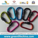 Wholesale aluminum 6cm hot carabiner new fashion carabiner w/lock snap pole