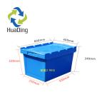 Stackable Plastic Tote Box Storage Container Moving Crate