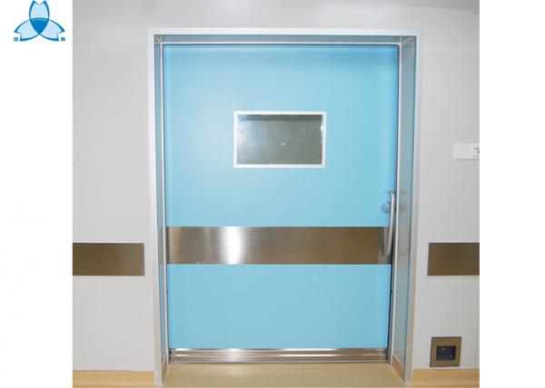 Quality Hospital Single Leaf Door Swing Door With Air Seal And Fireproof Feature for sale