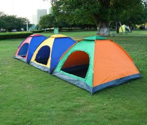 Wholesale Single Layer Waterproof 3-4 Person Outdoor Camping Tent(HT6056-3-4person) from china suppliers