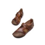 S435 Autumn Women'S Shoes 2020 New Single Shoes Retro Printing Convenient Word