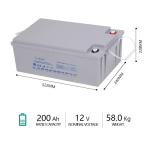 200Ah Sealed Lead Acid Agm AGM Ups Deep Cycle Battery