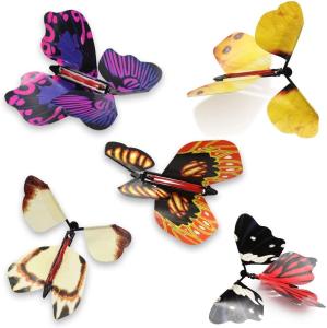 Wholesale Wind Up Magic Flying Butterfly Toys Great Surprise Card For Kids 4.5*3.9 Inch from china suppliers