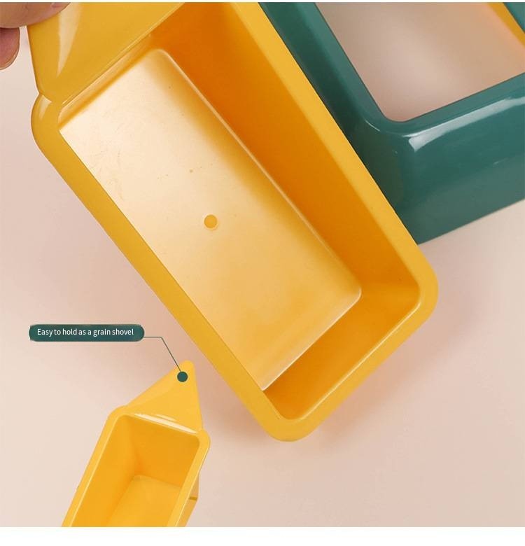 Pet Plastic Cat Bowls Multi-Functional Slanted Dog Food Feeder Bowl