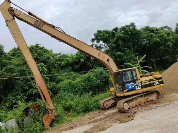 Original Imported Second-hand Cat 320B Extended Arm Caterpillar Excavator From