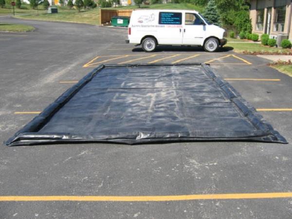 Water Reclamation System Inflatable Car Wash Mat Water Containment Inflatable