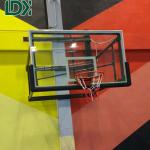 Portable Durable Wall Mounted Adjustable Height Tempered Glass Basketball Hoop
