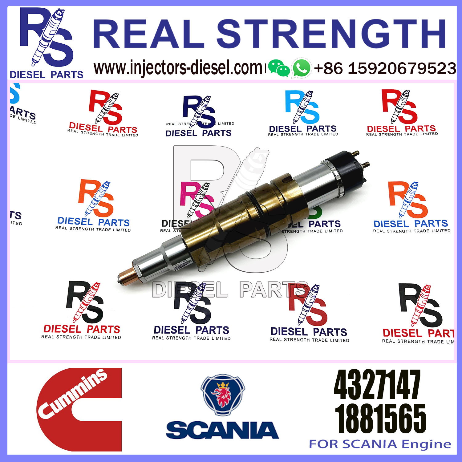 Diesel Common rail fuel injector 2029622 2488244 2036181 4327147 2057401 for SCANIA Excavator DC09 DC13 DC16