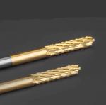 TiN Coated PCB Corn Milling Cutter Tungsten Steel Alloy Carbide Corn Shaped End