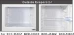 Double Door Top Freezer Cooler Refrigerator 370L Big Capacity Bcd-370