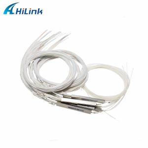Wholesale Optical Fiber PLC Splitter WDM Solution 1*2/4 Steel Tube Type 0.9mm Bare Fiber Hilink from china suppliers