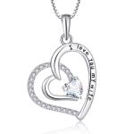 YASVITTI Jewelry I Love You To The Moon And Back Pendant Necklace 925 Sterling