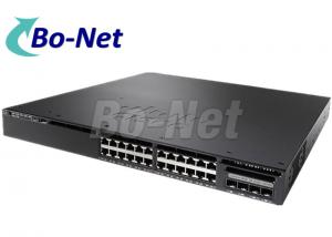 China WS 3650 24TD L Black Cisco Gigabit Switch For Small Office Buildings 9 Stacking on sale