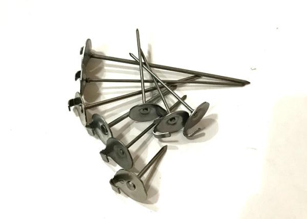 stainless steel Zinc Coated Metal Insulation Anchor Pins Used For Thermal