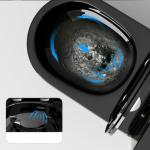 Modern Ceramic Toilet WC Set with Gold Line Black Gold Color S-Trap One Piece