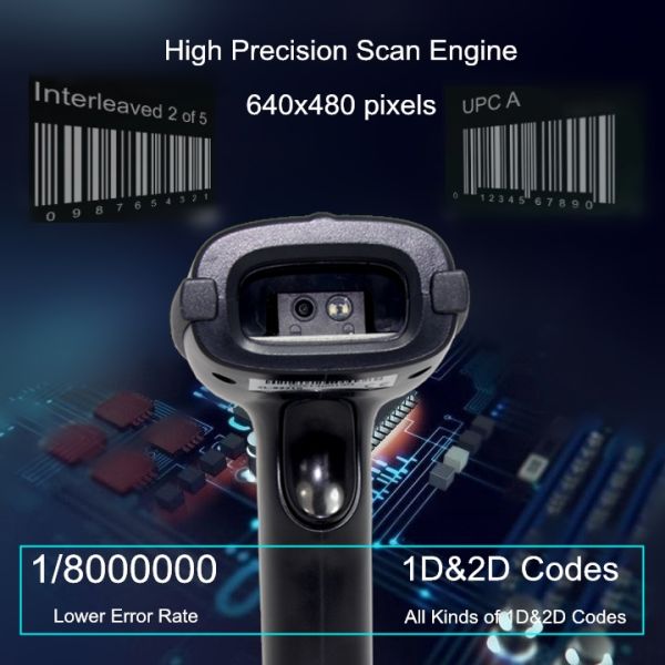 Free Switch 4 Mil 2D Imager CMOS Wireless Scanner