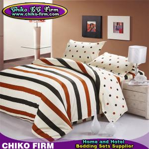 China CKMM026-CKMM030 100 Cotton Stripes and Dots Design Twin Full Queen King Size Duvet Cover Sets on sale