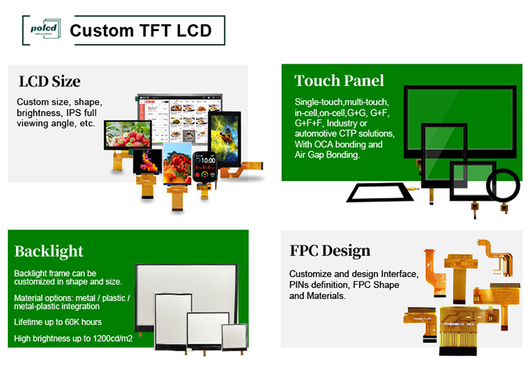 Polcd 2.8 inch FPC 4wire SPI interface Touch Screen 240x320 pixels TFT LCD Display Module