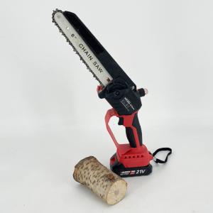 Wholesale 21V Hand-Held Cutting Machine Cordless Chain Saw 8 Inch Mini Electric Chainsaw For Wood Cutting from china suppliers