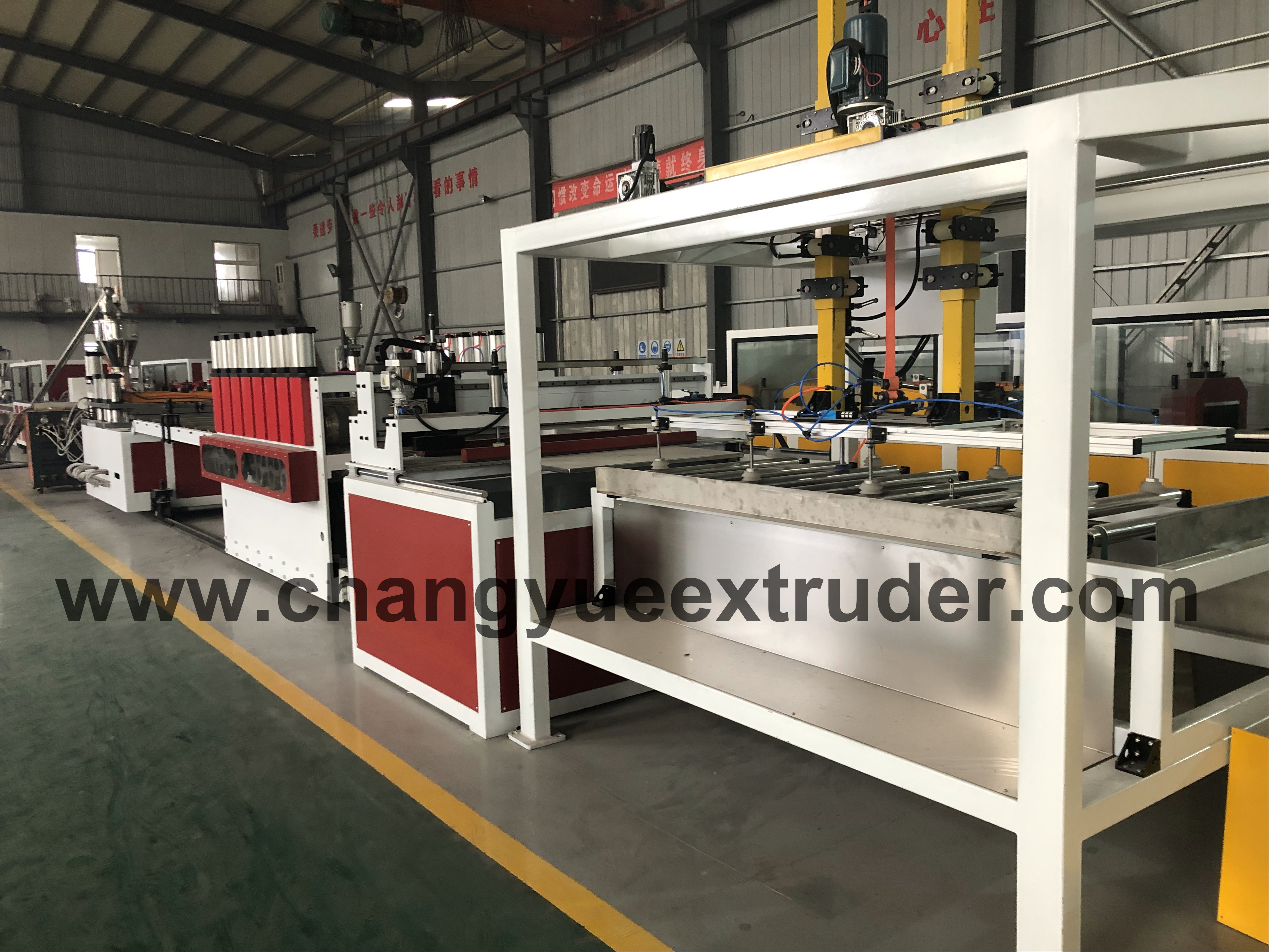 Professional Single Plate PVC Sheet Full Intermeshing Extrusion Line