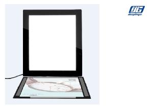 Wholesale Desktop Display Led Slim Light Box Black Rim SMD LED High Illumination 1600 Lux from china suppliers