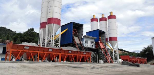 HZS75 HZS90 SICOMA Mixer JS1500 Concrete Batching Plant Mini Concrete Batching