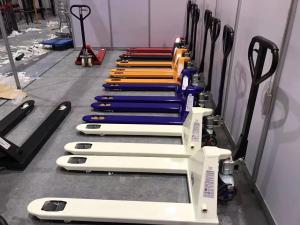 Wholesale 2000kg to 5000kg Pneumatic Hand Pallet Truck With PU Or Nylon Wheel from china suppliers