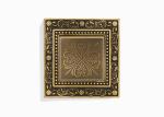 Brass Wall Switch Panel , Retro Light Switches 86*86mm 10A 250V 1 2 3 4 Gang 1 2