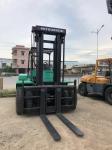 Mitsubishi 12 Ton Used Industrial Forklift Green Color With Japanese Engine