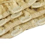 Human Hair Extension With Swiss/French Lace New Clip Hair Band 613