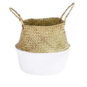 Wholesale ODM Artificial Plant Accessories Bamboo Woven Basket Rattan Portable Flower Pot from china suppliers