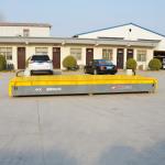 Workshop Steel Material Transfer Trolley , 30 Tons Electric Flat Car Hand
