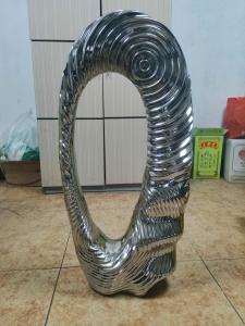Wholesale Abstract Seed Cast Metal Sculpture Garden Art Water Texture Metal Modern Art Sculpture from china suppliers