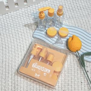 Wholesale Voguish Design 7 Pieces Plastic Travel 50ml Bottle Set Used For Personal Care Package from china suppliers