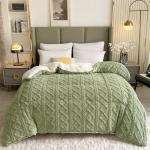 Warm Chunky Thickened Winter Velvet Sherpa Quilt Weight Blanket
