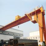 High Technique Double Girder Semi Gantry Crane For Warehouse