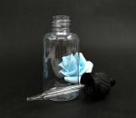 Screw Cap Dropper Bottles 10-120ml Glass Transparent / Customize Color
