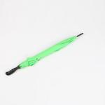 Green Pongee Fabric Promotional Golf Umbrellas With Black Pistol Plastic Handle
