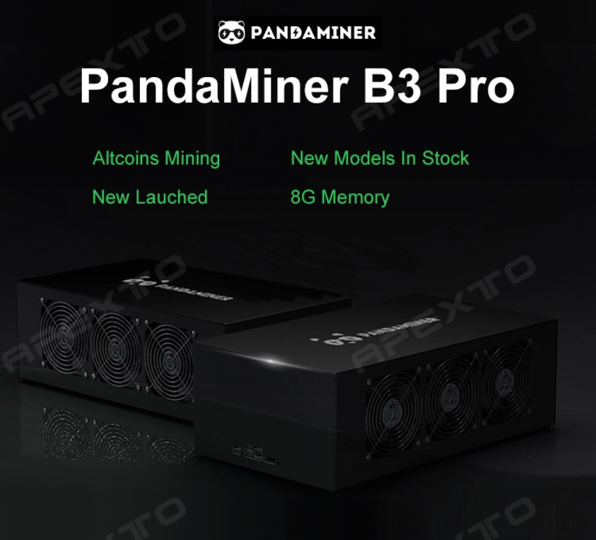 Used 1200W 235MH/S Ethereum Miner Machine PandaMiner B3 Pro 8G