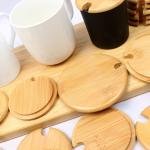 Silicon Ring Bamboo Airtight Lids Mouth Wide Mason Jar Glass Beer Can With Straw